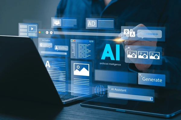 Artificial intelligence content generator man 600nw