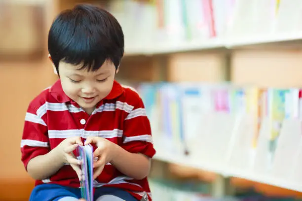 Boy reading