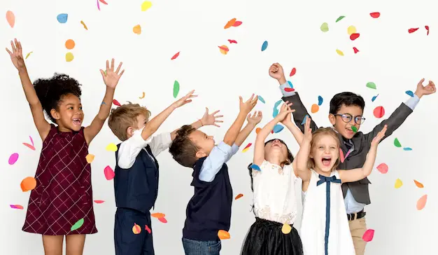 Children celebrating