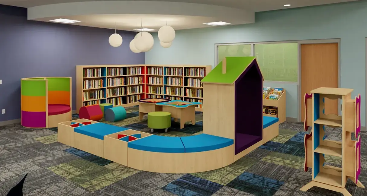 Colorful school space