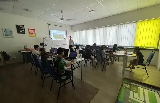 students concentration in learning Minecraft
